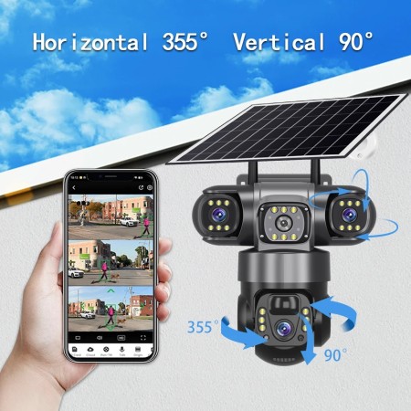 Champion 3 Lens Outdoor waterproof Wifi Ip Camera