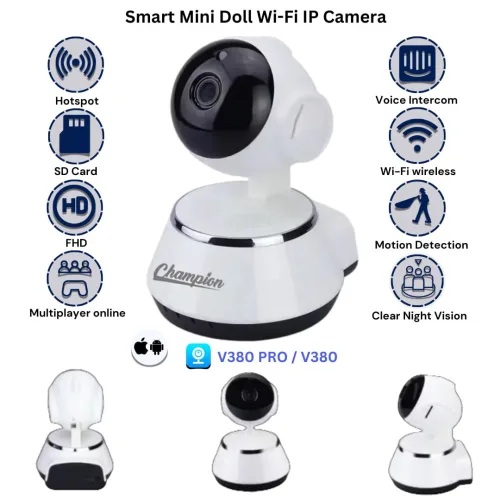 Champion Mini Doll Robot  WiFi IP Camera. price in Bangladesh
