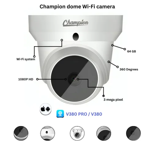 Champion Dome 3MP  Wifi Ip Camera