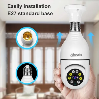 Champion Bulb Single Lens 3MP 1080p Full HD Holder Camera.
